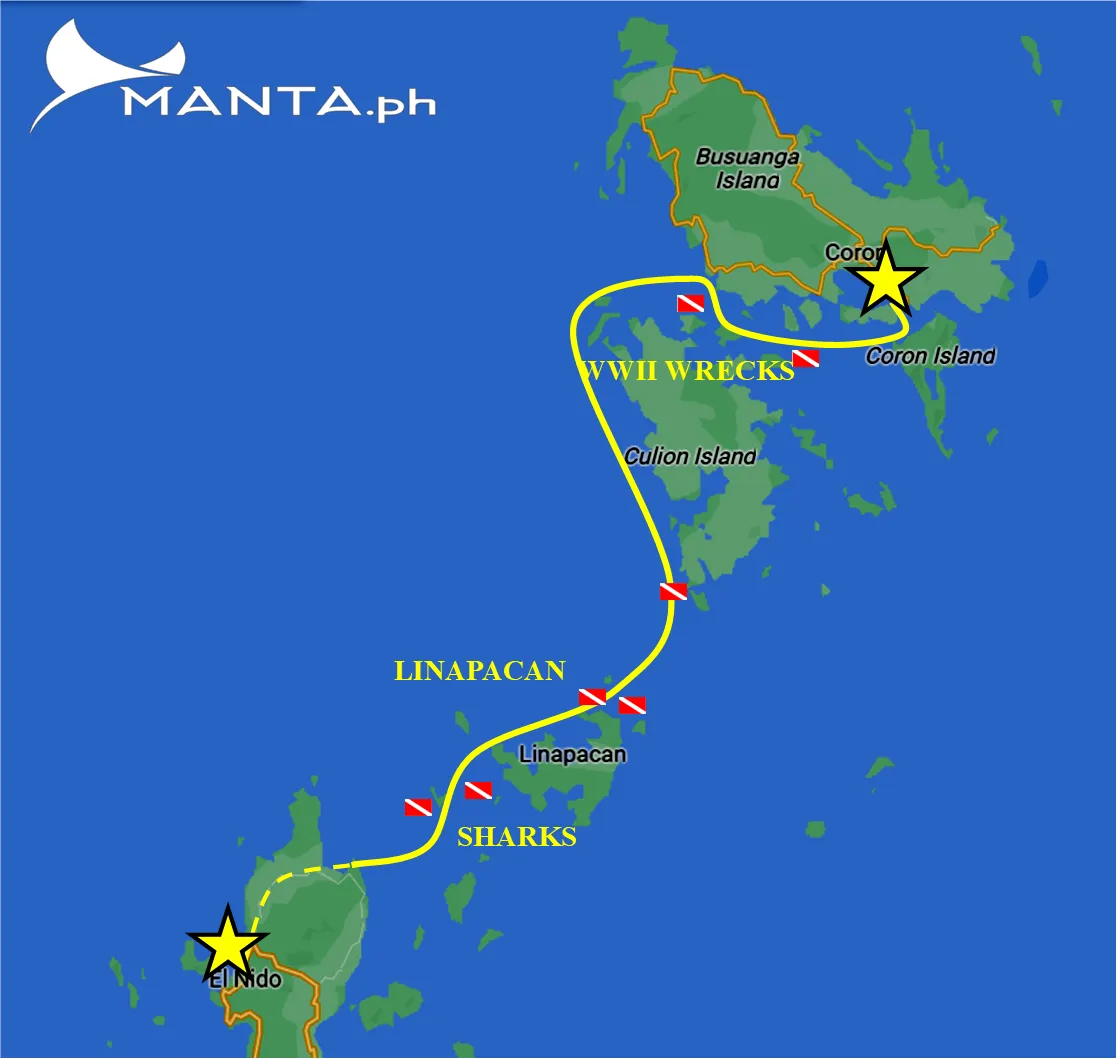 itinerario-coron-el-nido-scuba-finders