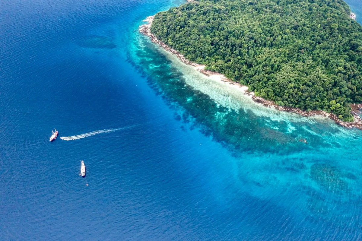 Travesía y paisajes del mar de Andamán